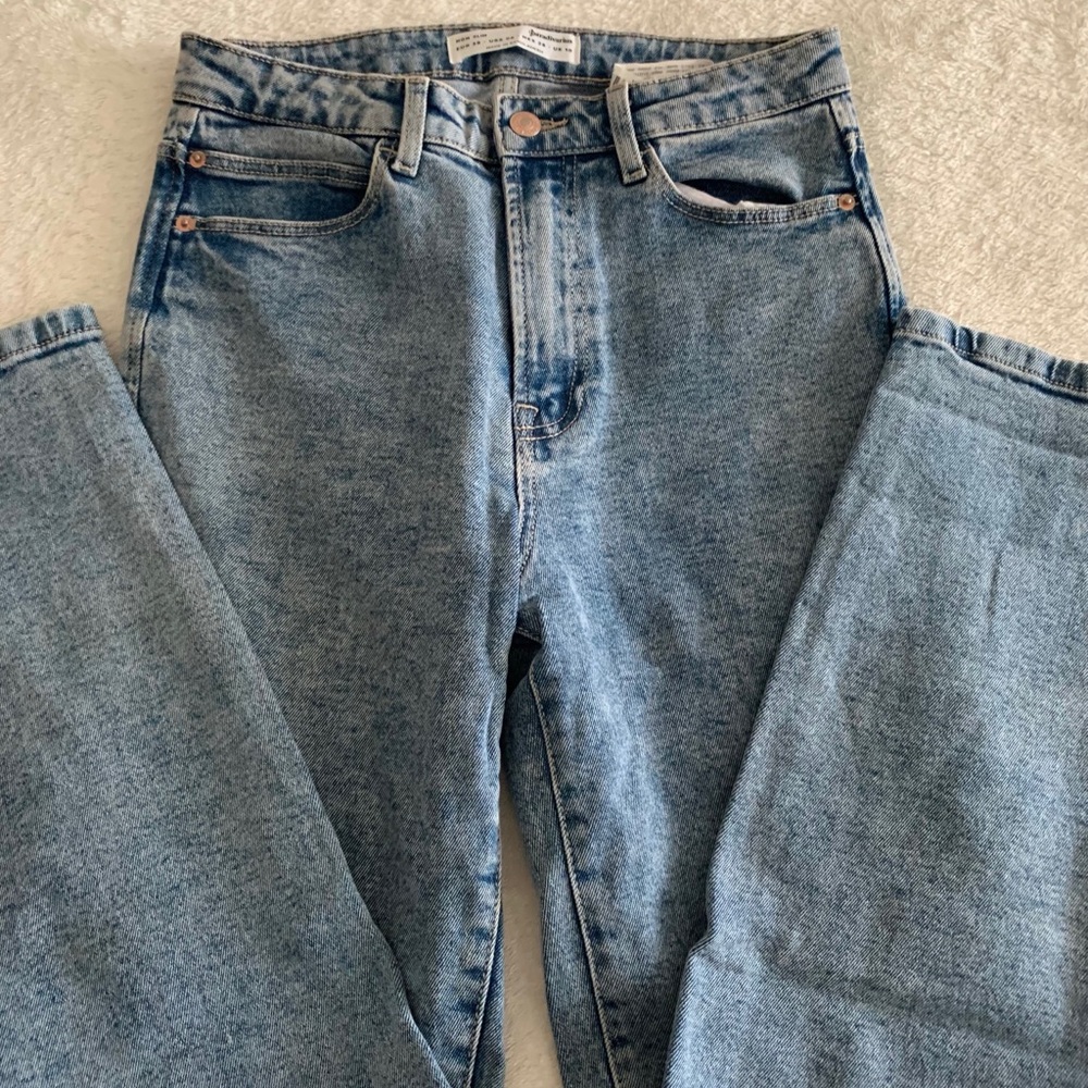 high waisted mom jeans